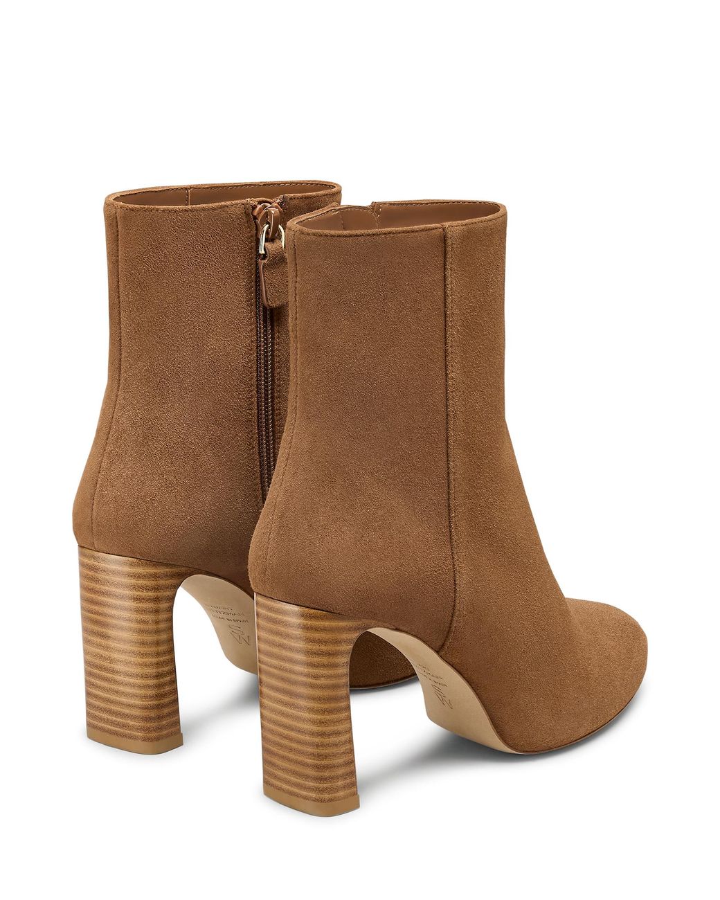 Babette Platform Zip Bootie Stuart Weitzman de color Brown