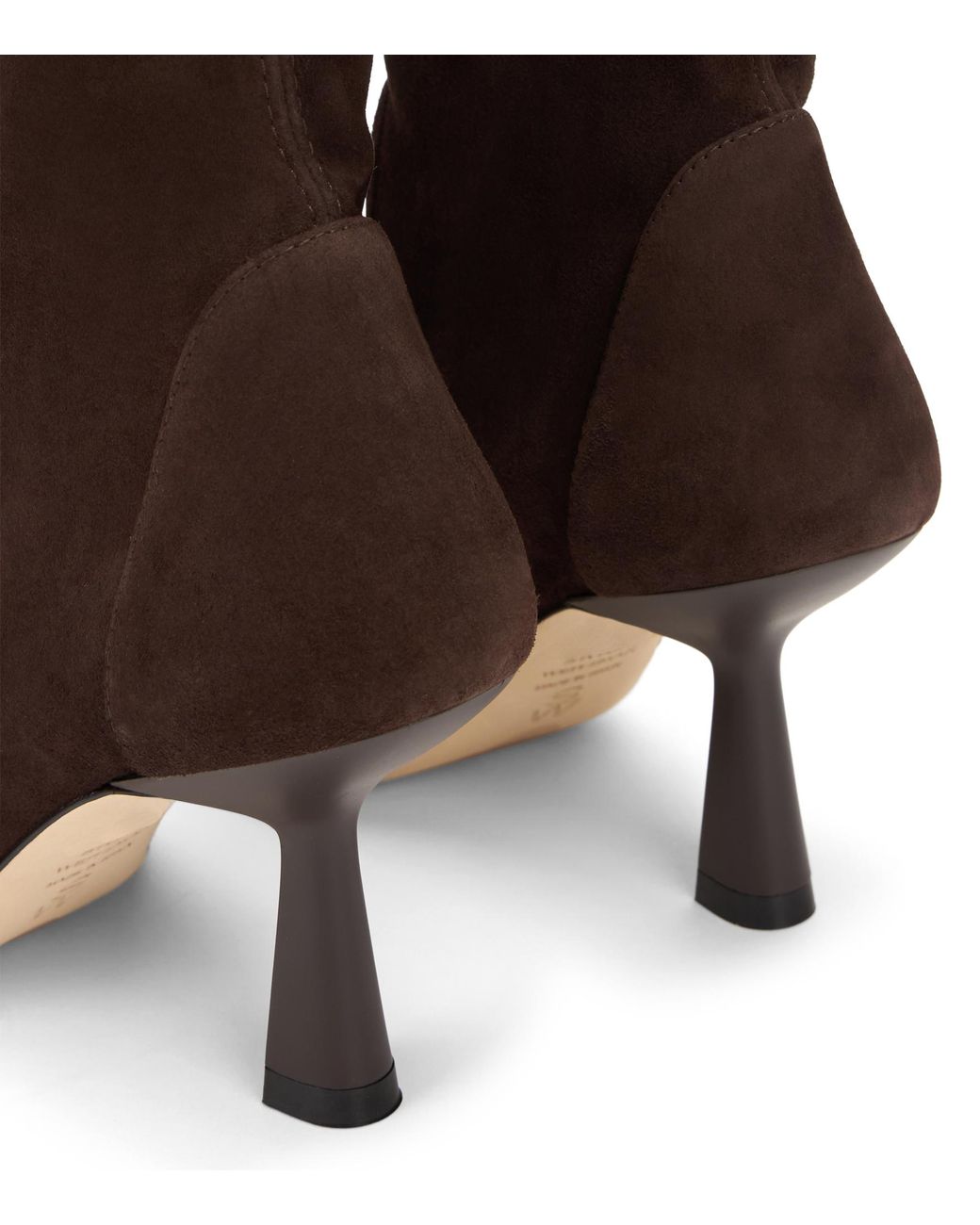 Stuart Weitzman Brown Stuart Super Sculpt Bootie 75