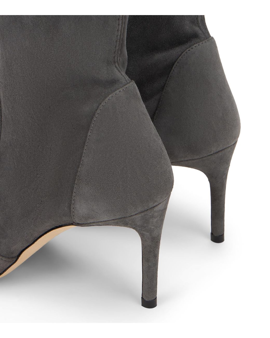Stuart Weitzman Gray Stuart Power Bootie 75