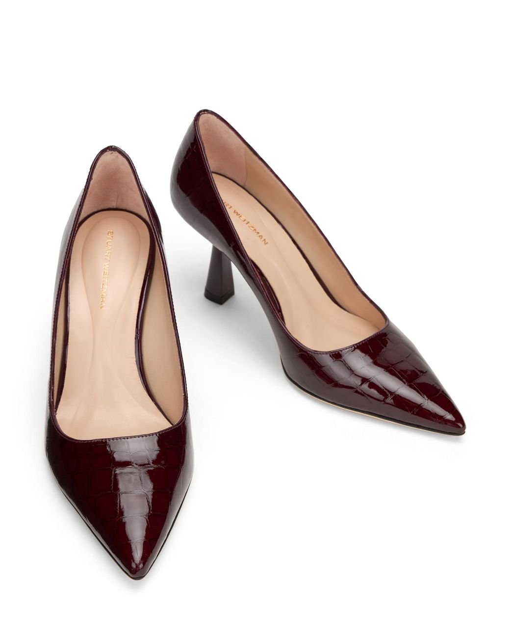 Stuart Weitzman Red Stuart Super Sculpt 75