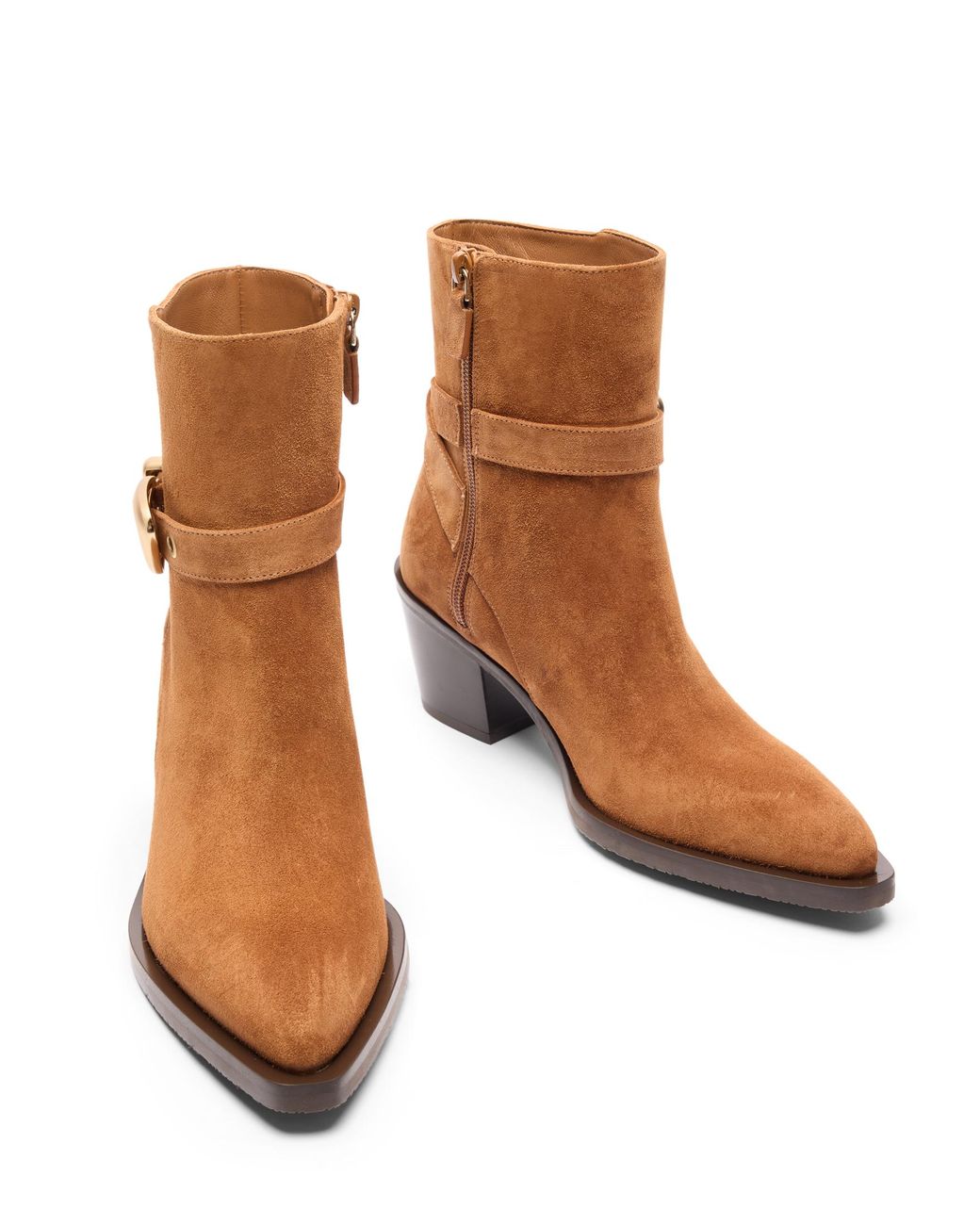 Stuart Weitzman Brown Maven Western Bootie