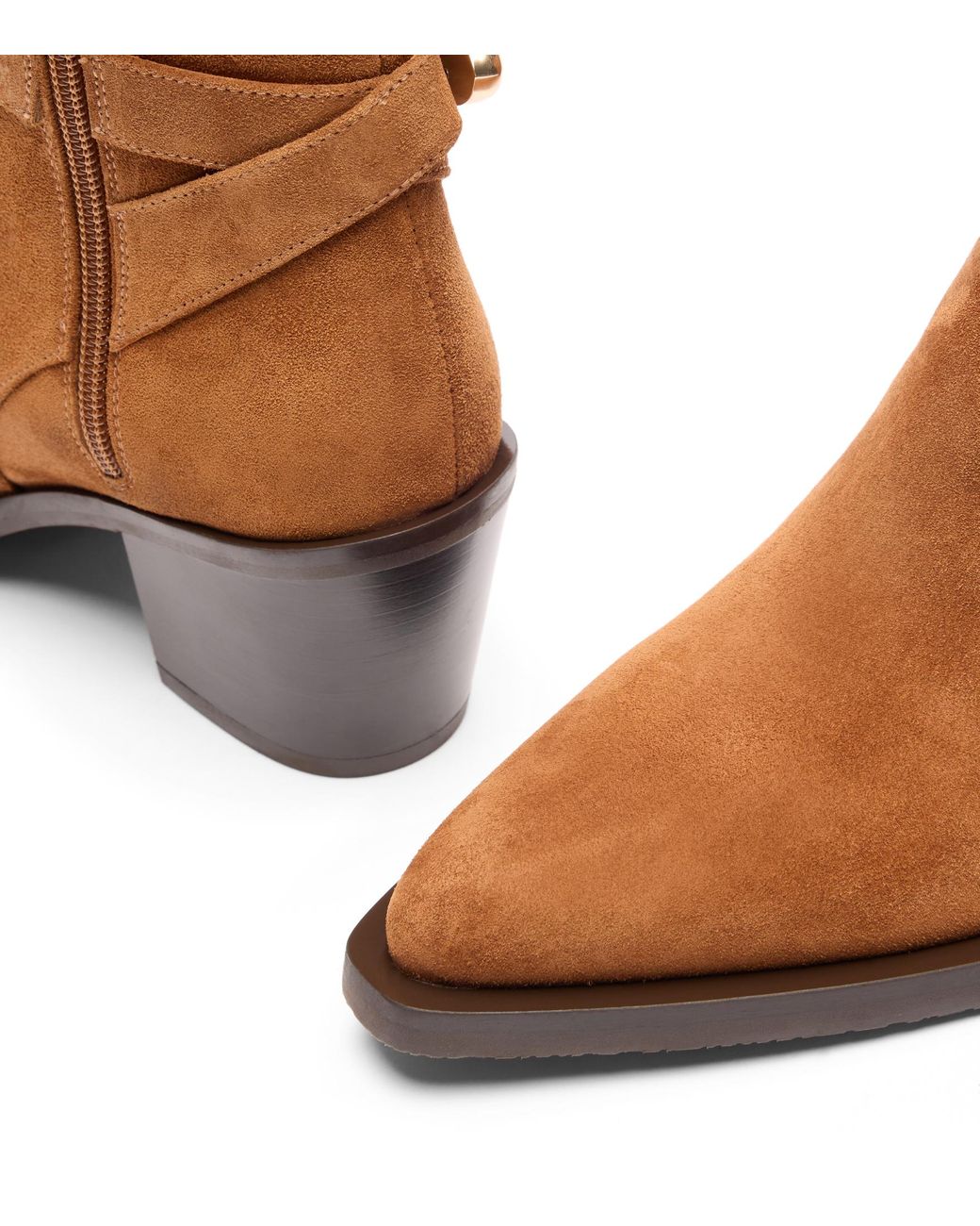 Stuart Weitzman Brown Maven Western Bootie
