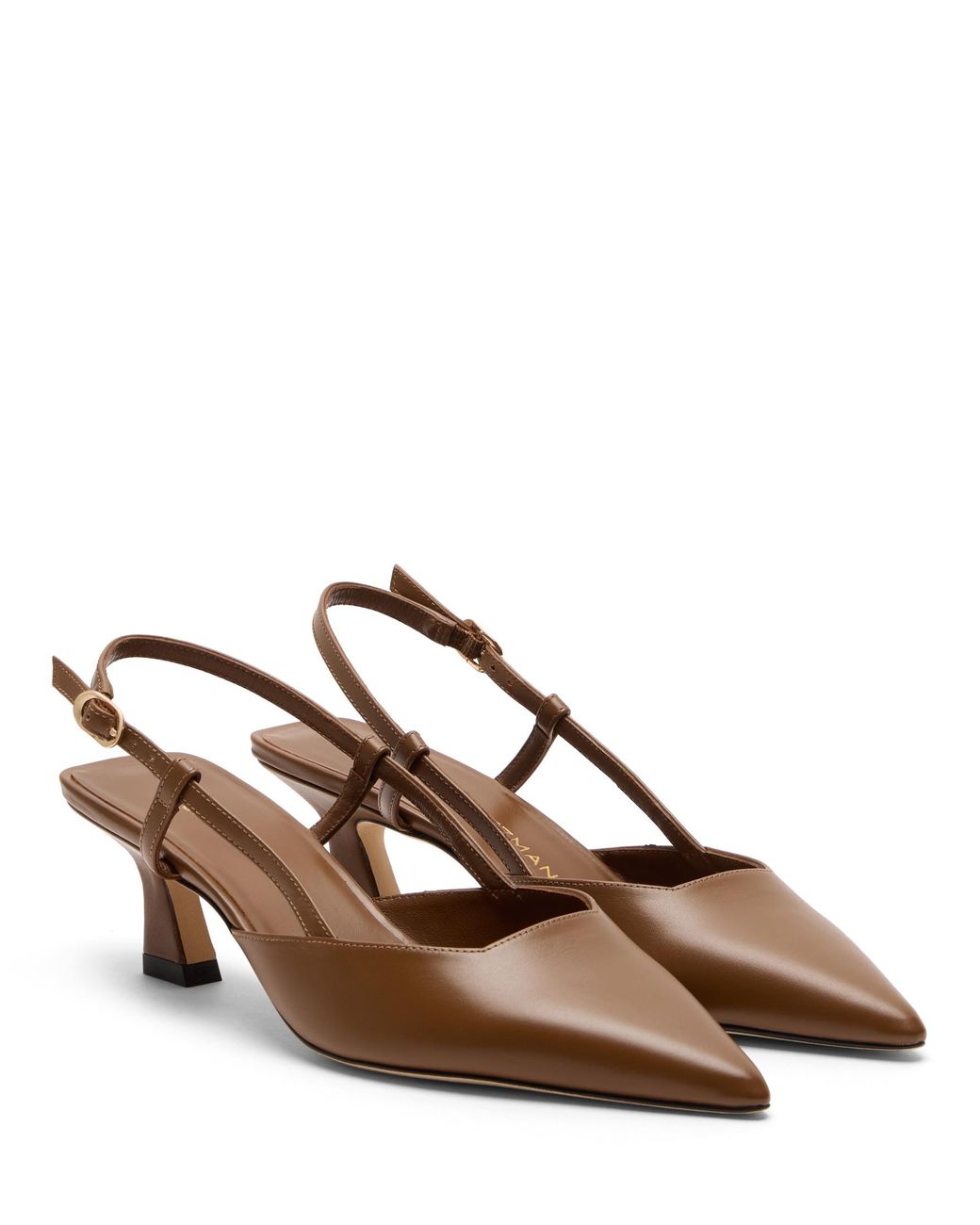 Stuart Weitzman Brown Vinnie 50 Slingback