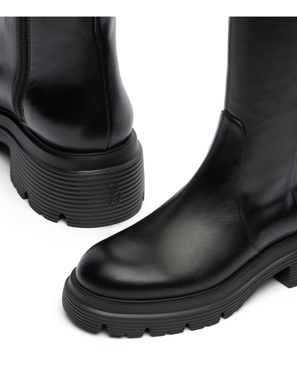 Hudson Lite Zip Boot Stuart Weitzman de color Black