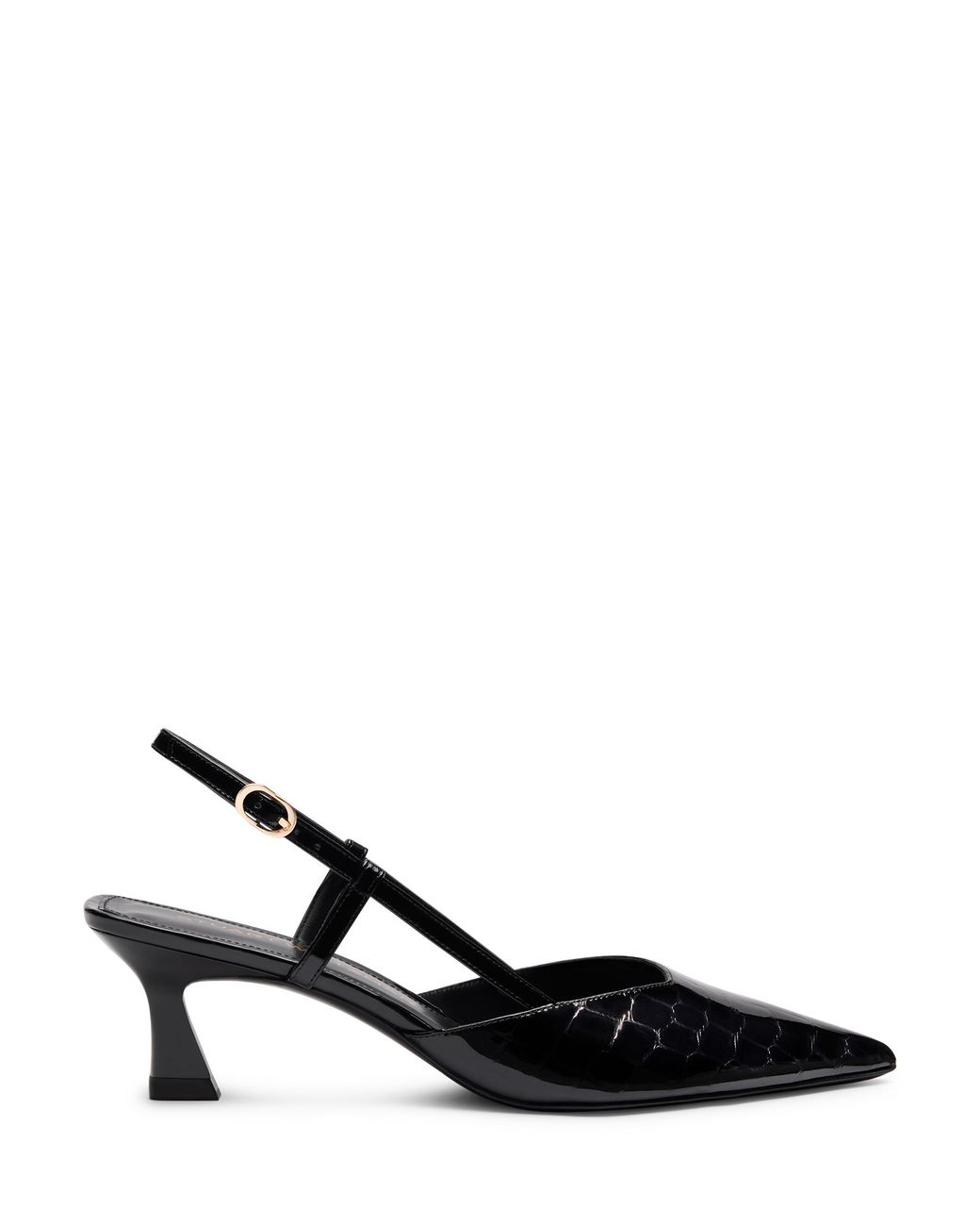 Stuart Weitzman Black Vinnie 50 Slingback