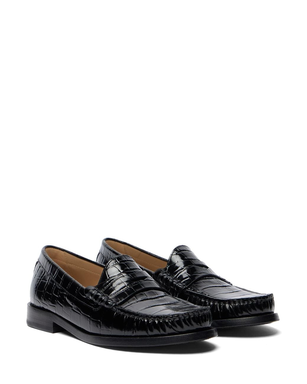 Stuart Weitzman Black Lottie Loafer
