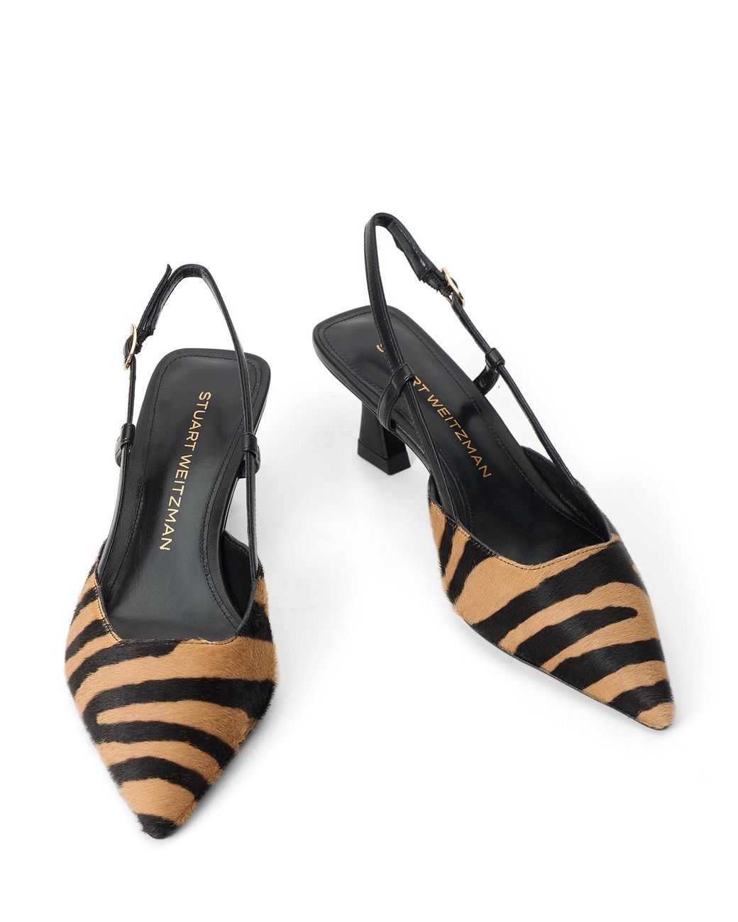 Stuart Weitzman Black Vinnie 50 Slingback