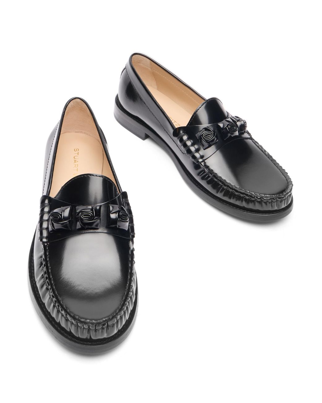 Stuart Weitzman Black Rosie Loafer