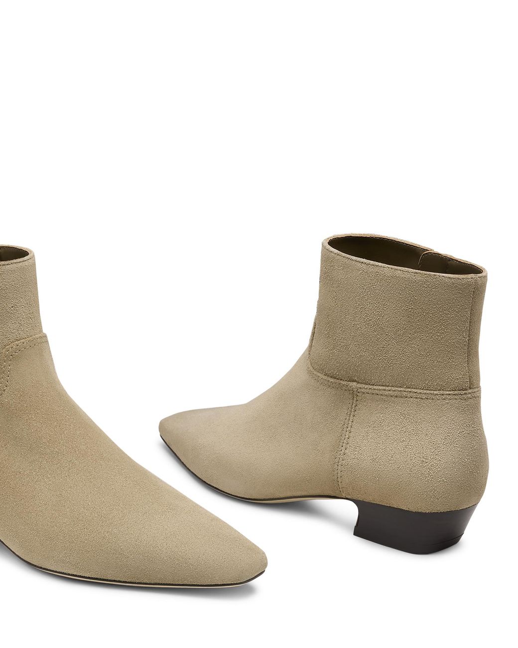 Stuart Weitzman Natural Stassi Zip Bootie
