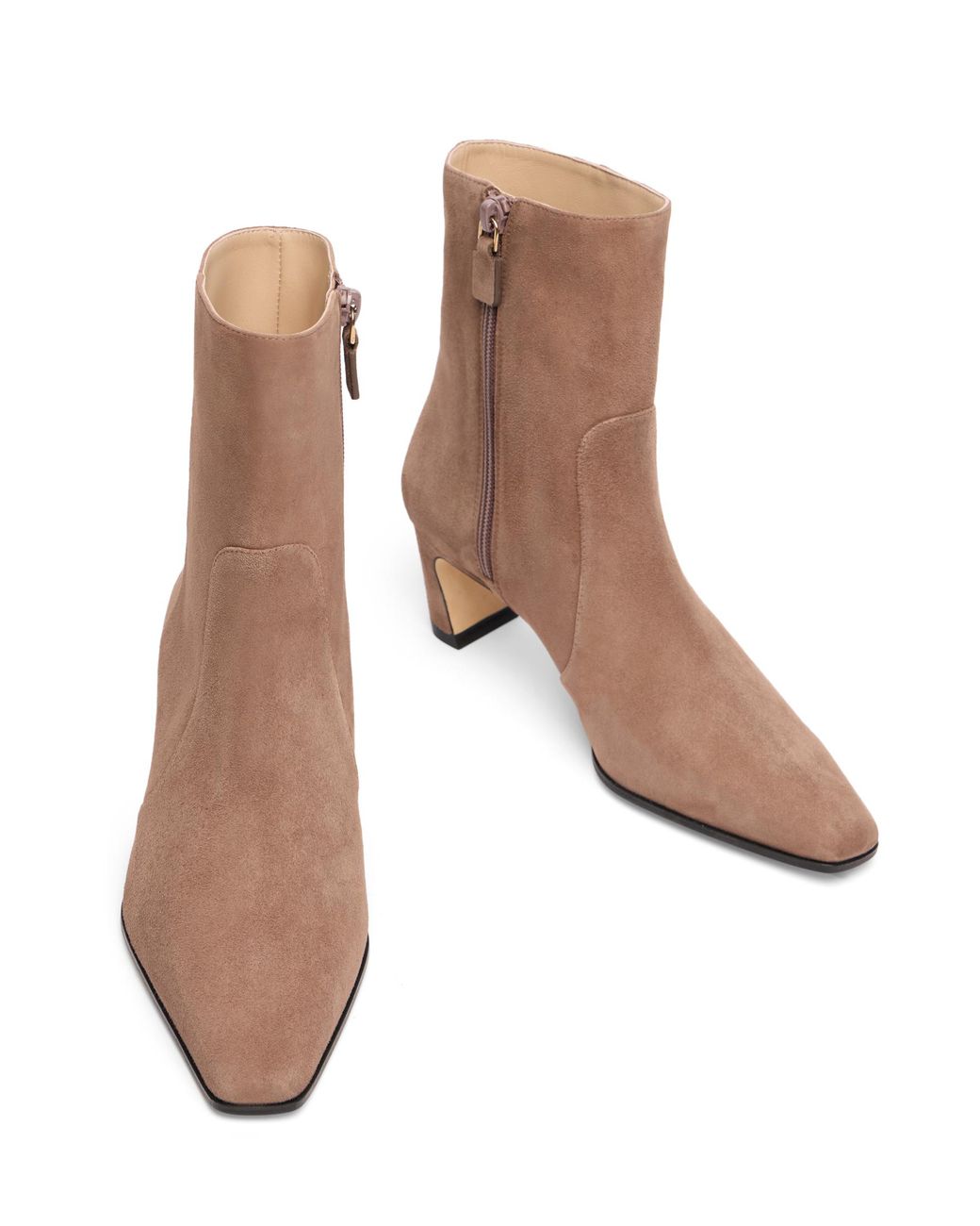 Stuart Weitzman Brown Stassi Zip Bootie 50