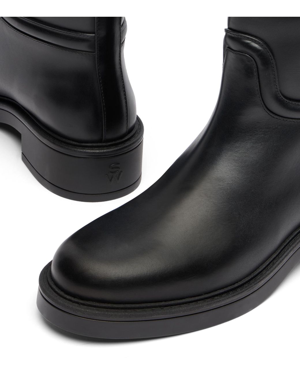 Botte Cavalière Celia Stuart Weitzman en coloris Black