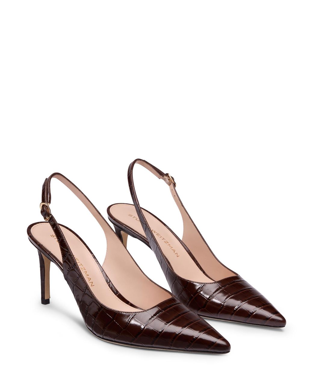 Slingback Stuart Power 75 Stuart Weitzman de color Brown