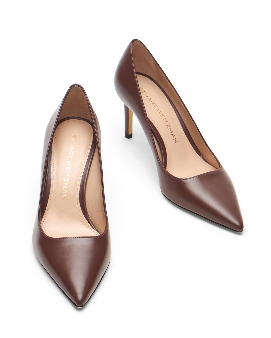 Stuart Weitzman Brown Stuart Power Pumps 75