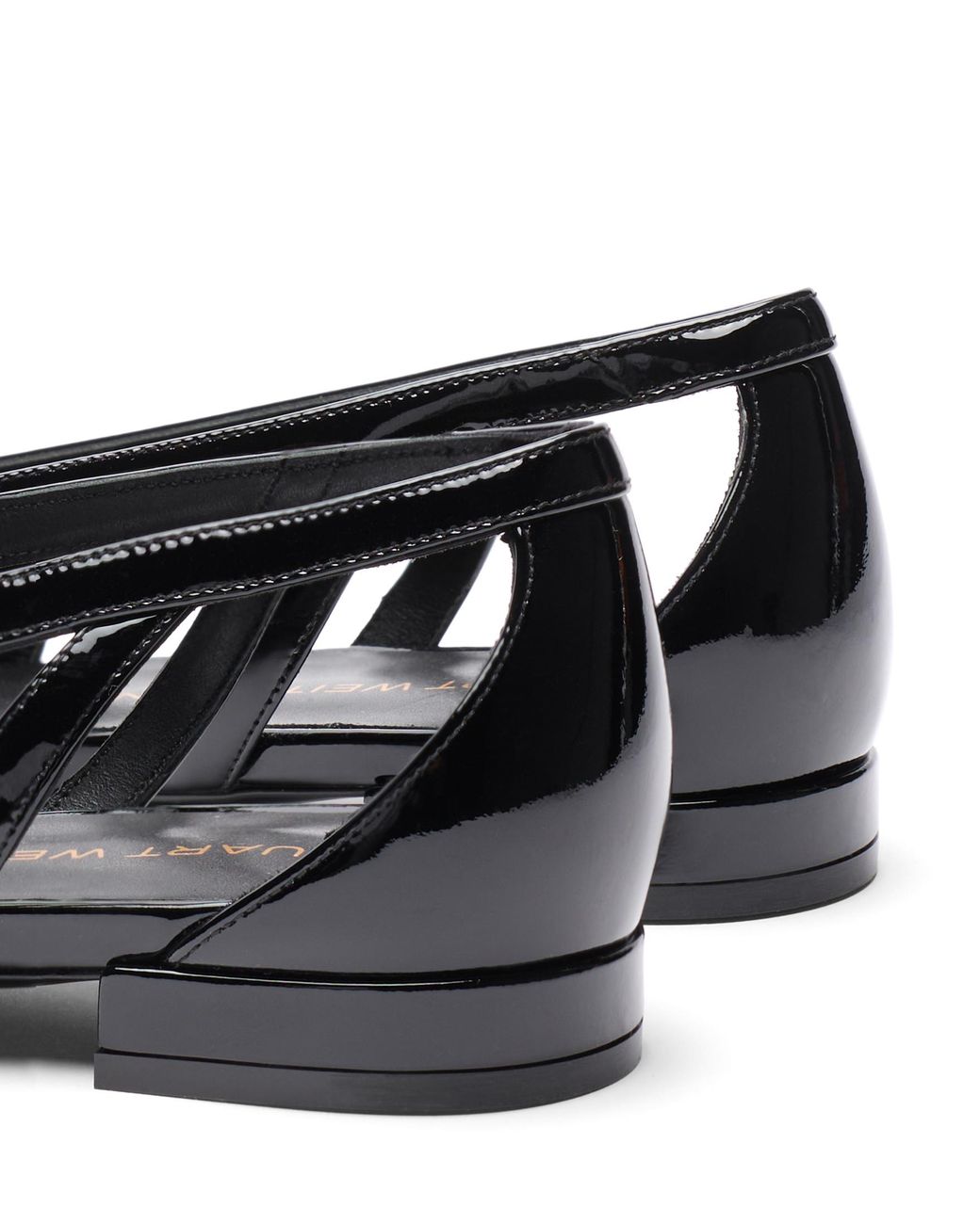 Stuart Weitzman Black Stuart Power Cutout Flat