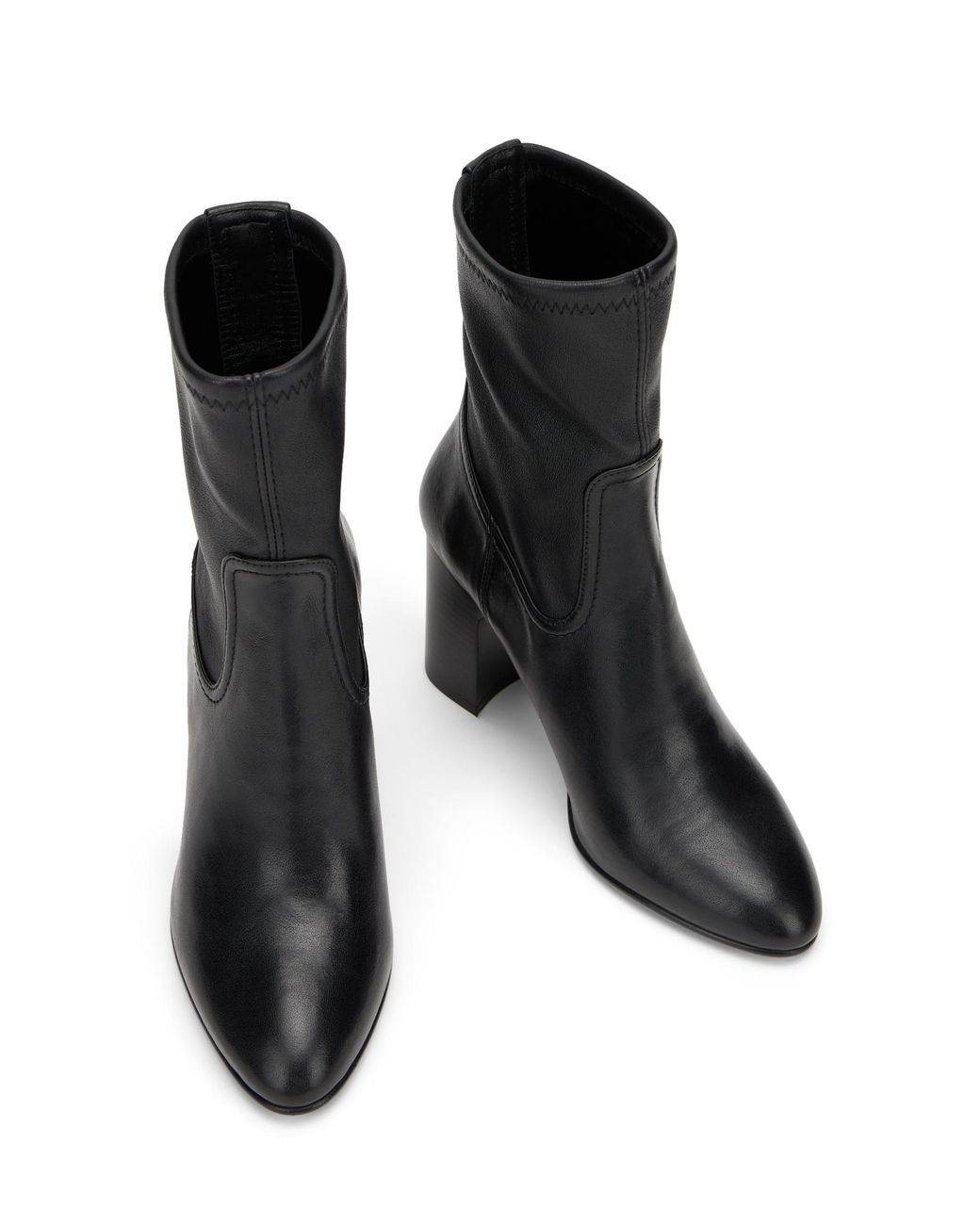 Stuart Weitzman Black Mulberry Stretch Bootie