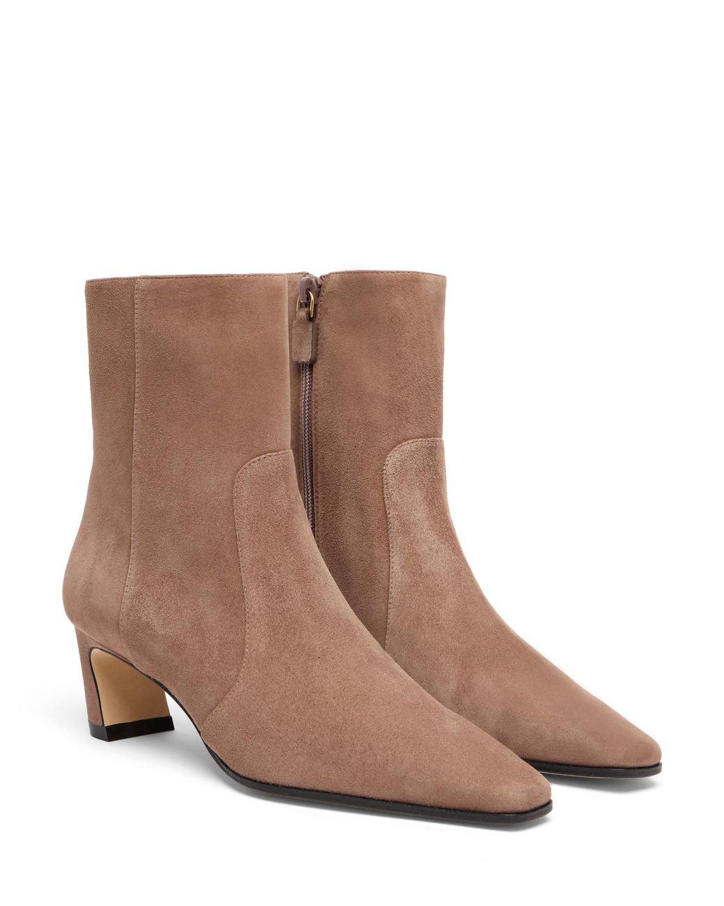 Stuart Weitzman Brown Stassi Zip Bootie 50