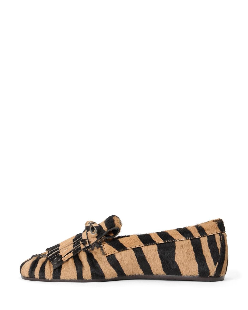Stuart Weitzman Brown Britt Fransen Mokassin