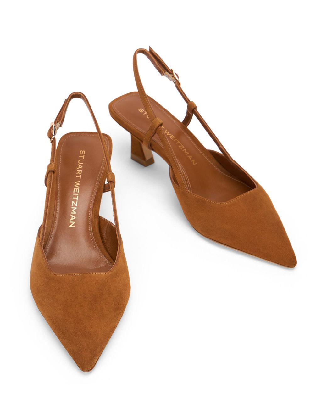 Vinnie 50 Slingback di Stuart Weitzman in Brown