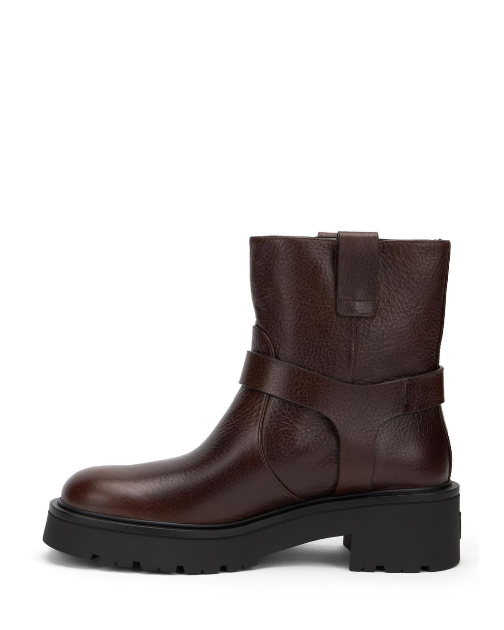 Stuart Weitzman Brown Ren Moto Bootie