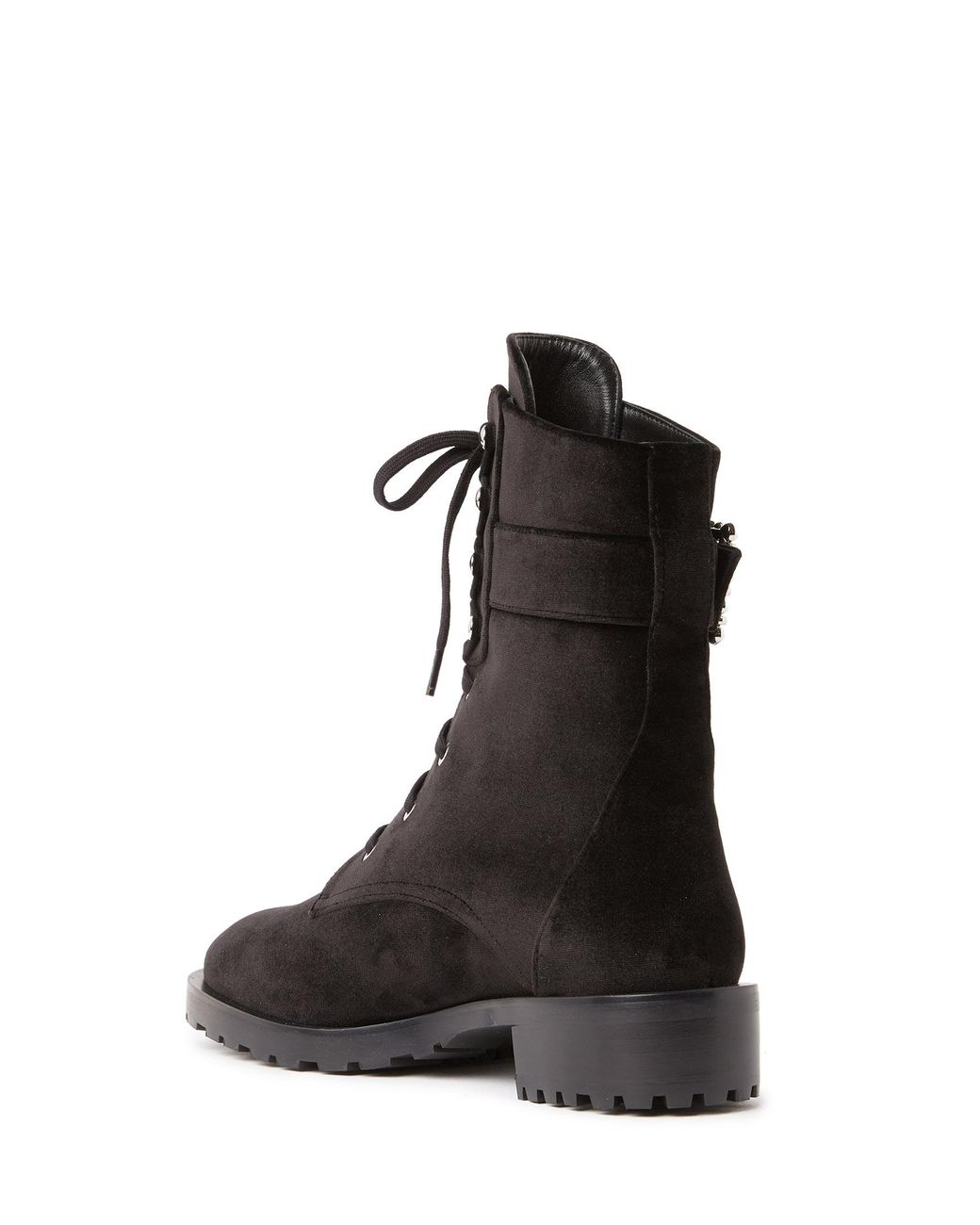 Stuart Weitzman Black Pearl Buckle Bootie