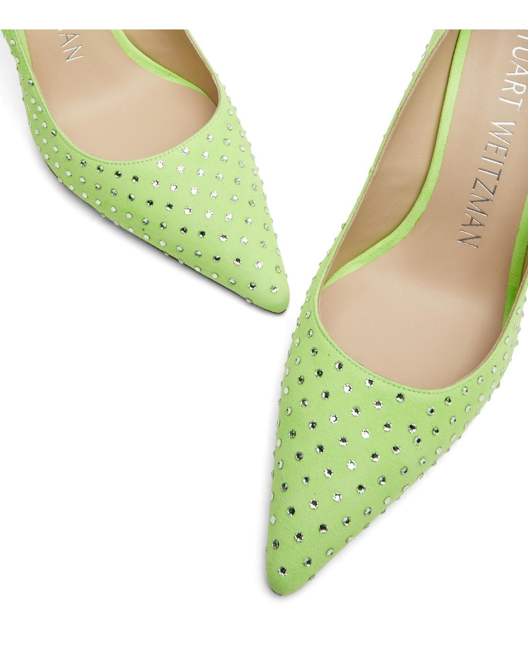 Stuart Weitzman Green Stuart Shine 100 Pump