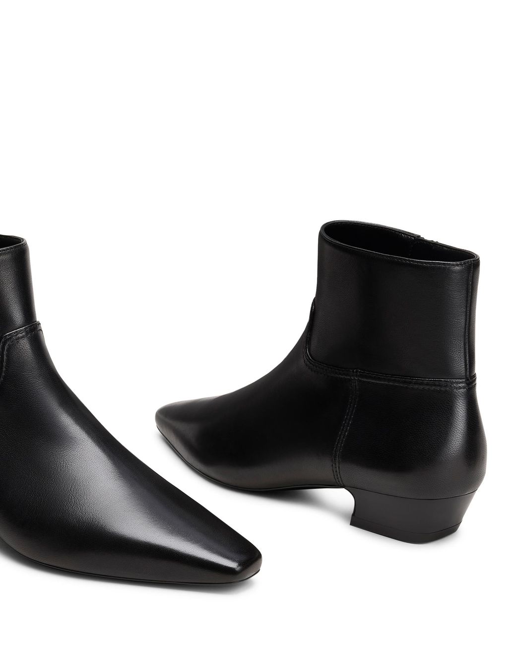Stuart Weitzman Black Stassi Zip Bootie