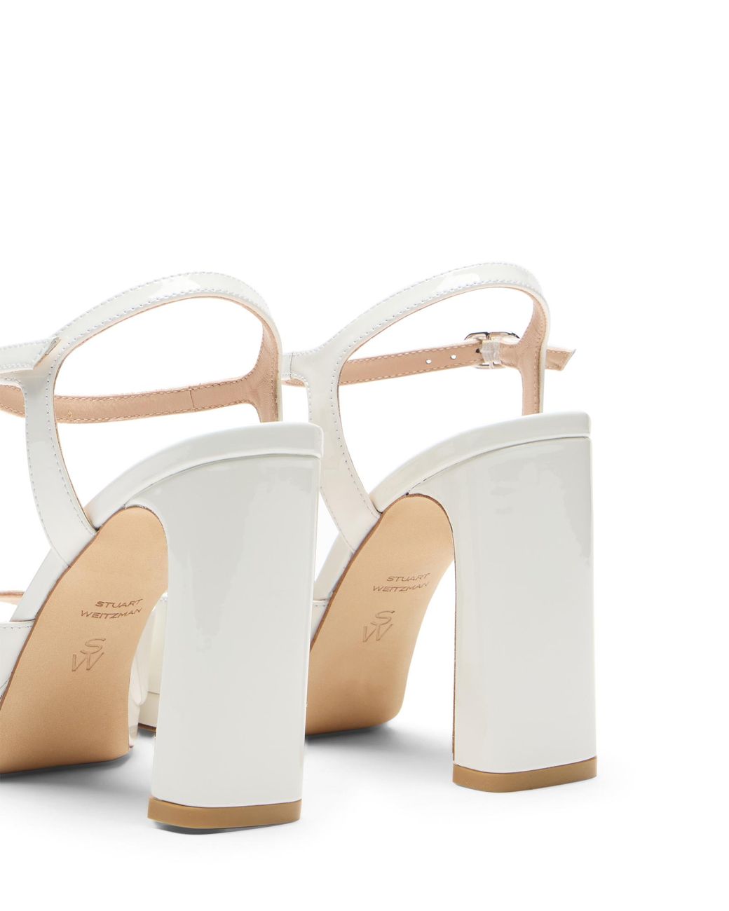 Stuart Weitzman White Babette Platform