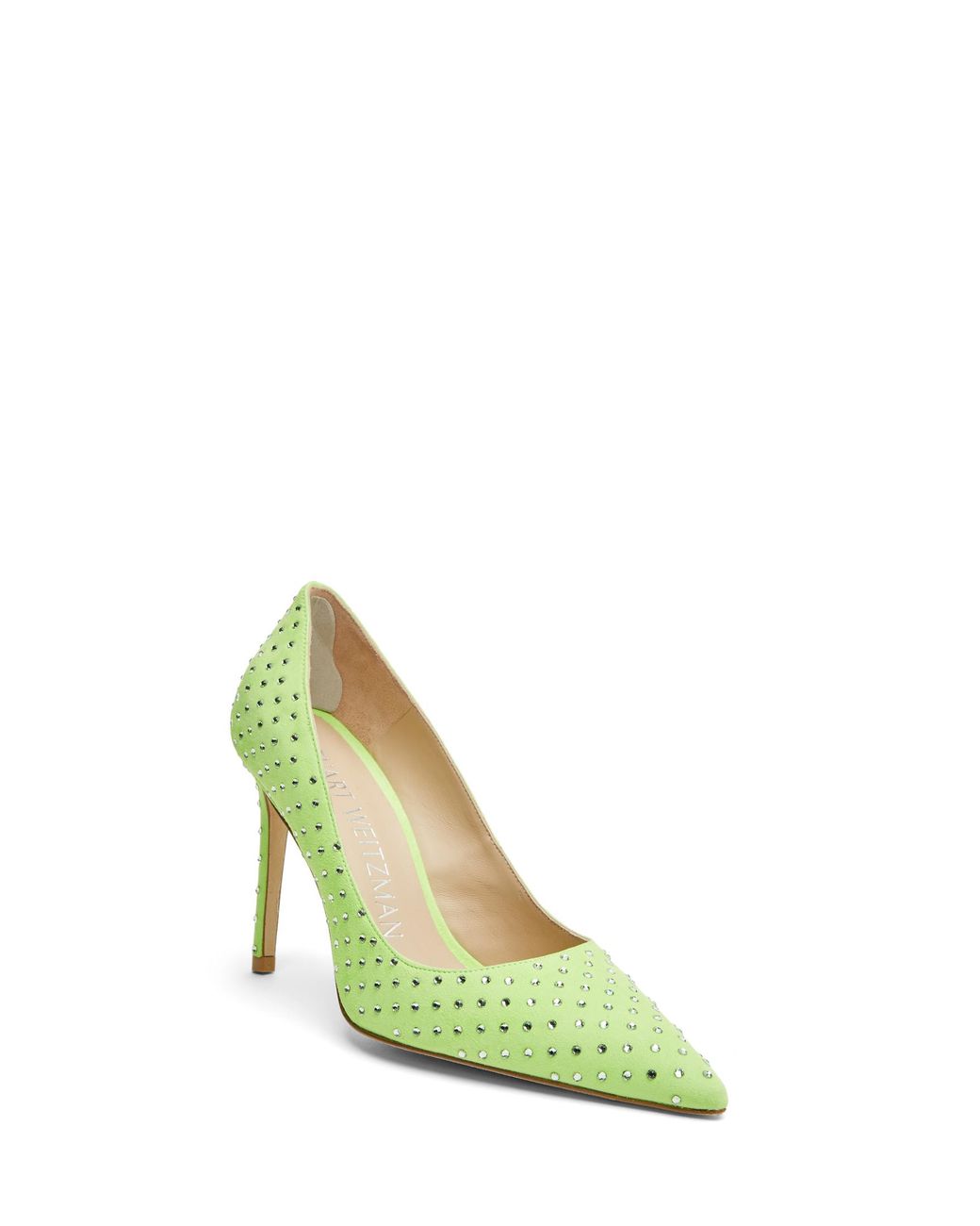 Stuart Weitzman Green Stuart Shine 100 Pump