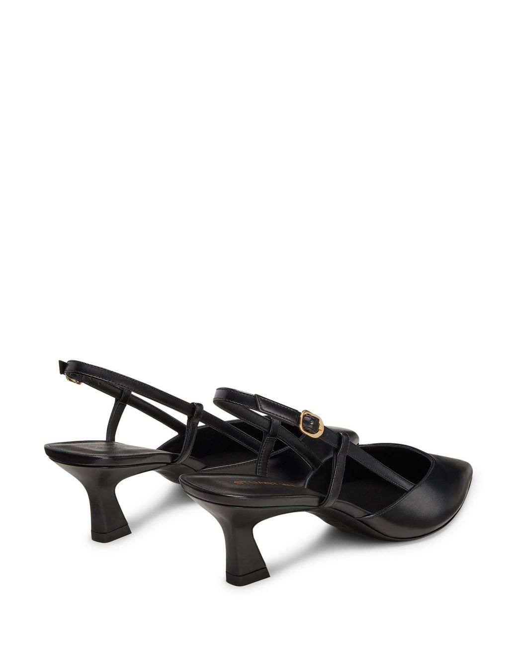 Stuart Weitzman Black Vinnie 50 Slingback