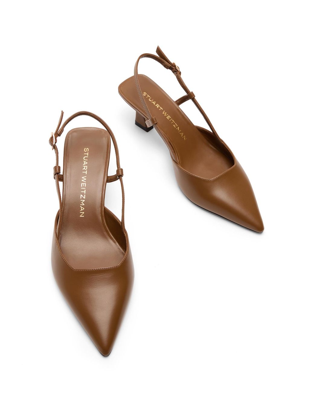 Stuart Weitzman Brown Vinnie 50 Slingback