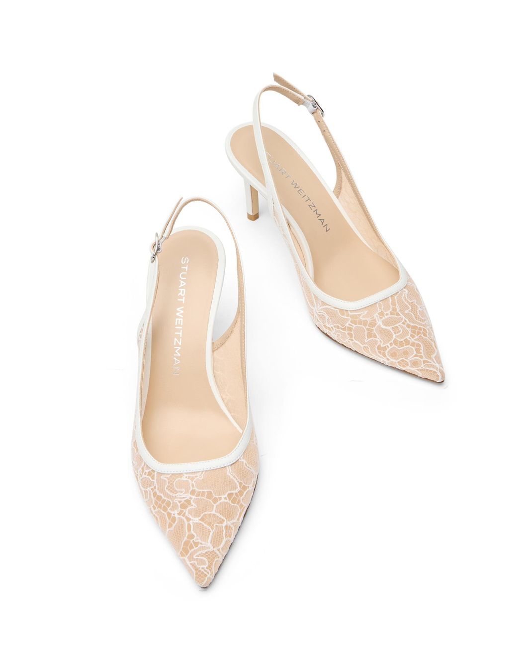 Stuart Weitzman Natural Stuart Power Slingback 75