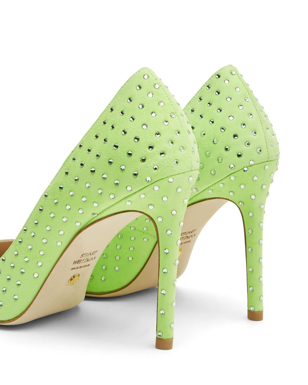 Stuart Weitzman Green Stuart Shine 100 Pump