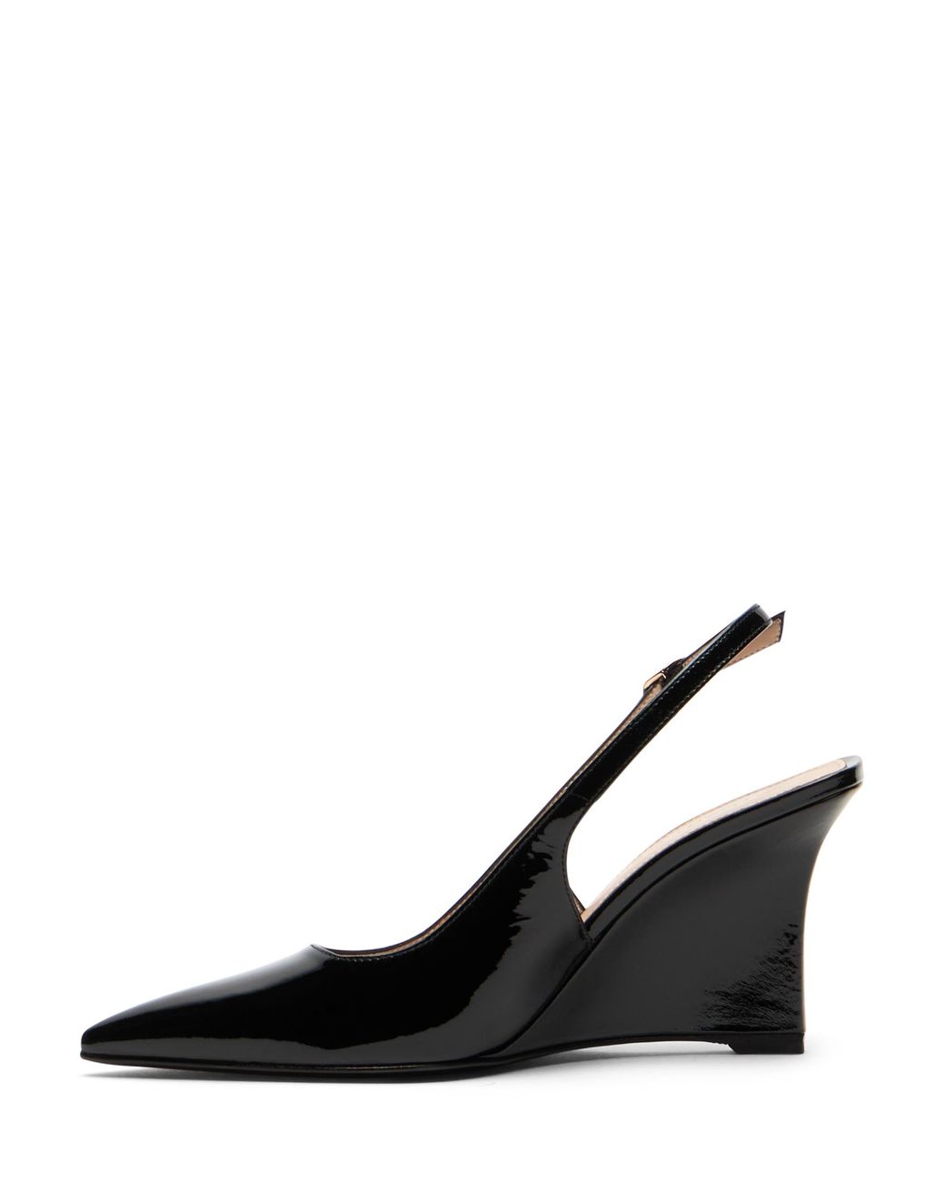 Stuart Weitzman Black Vinnie Sling Wedge 85