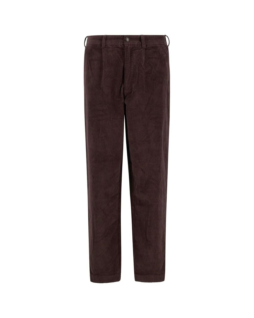 Barbour Brown Stretch Cord Relaxed Fit Trousers for men