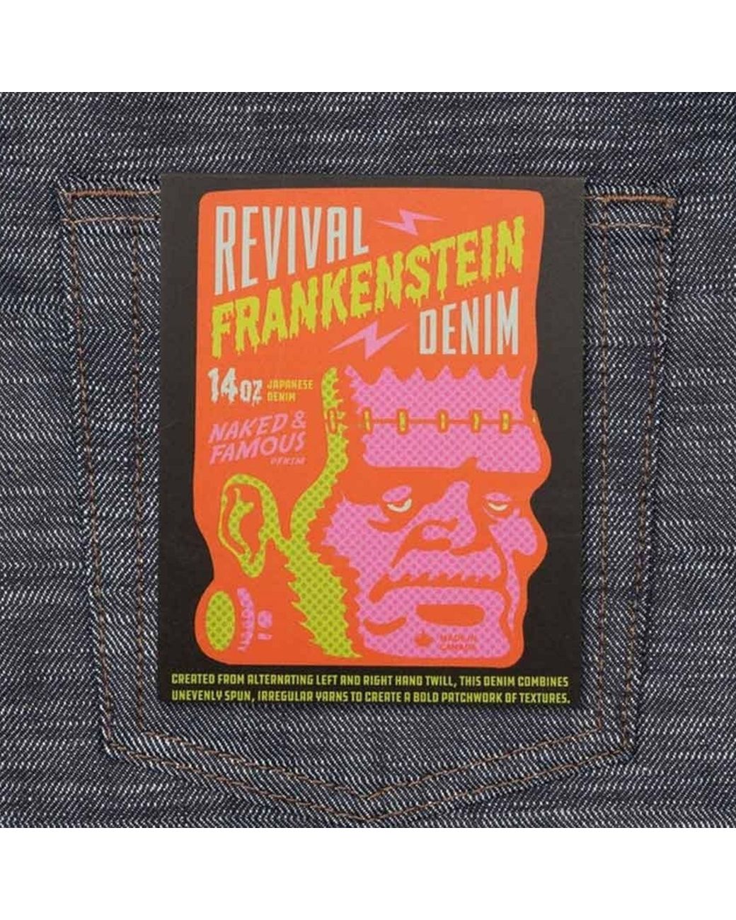 Naked & Famous Gray Weird Guy Revival Frankenstein Denim Jeans for men