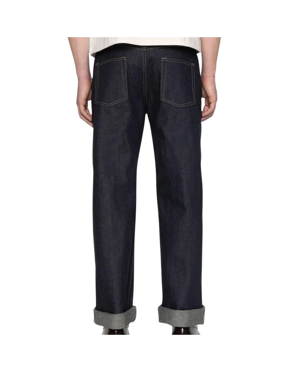 Naked & Famous Blue Strong Guy Fox Fibre Weft for men
