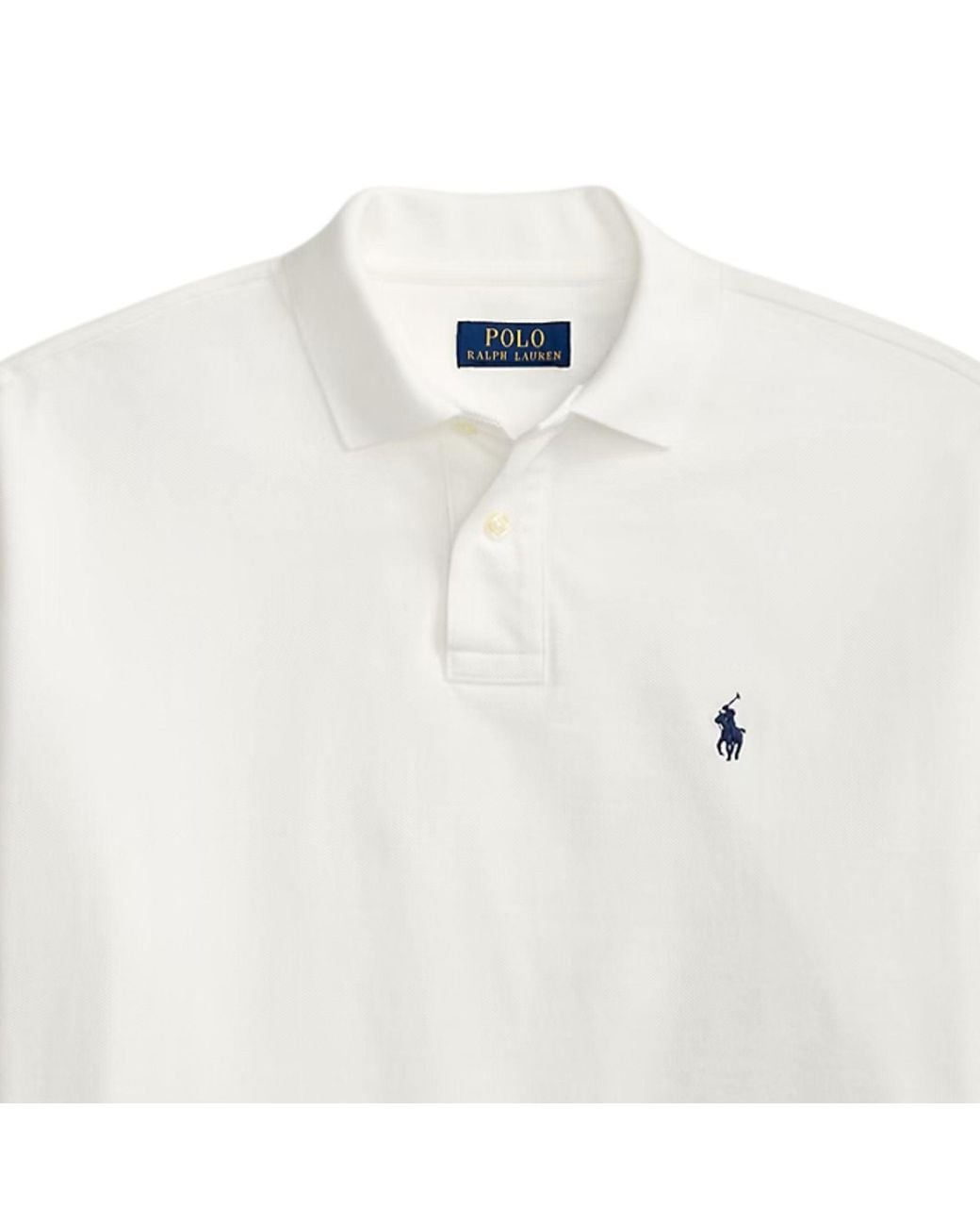 Polo Ralph Lauren White Relaxed Fit Mesh Polo Shirt for men