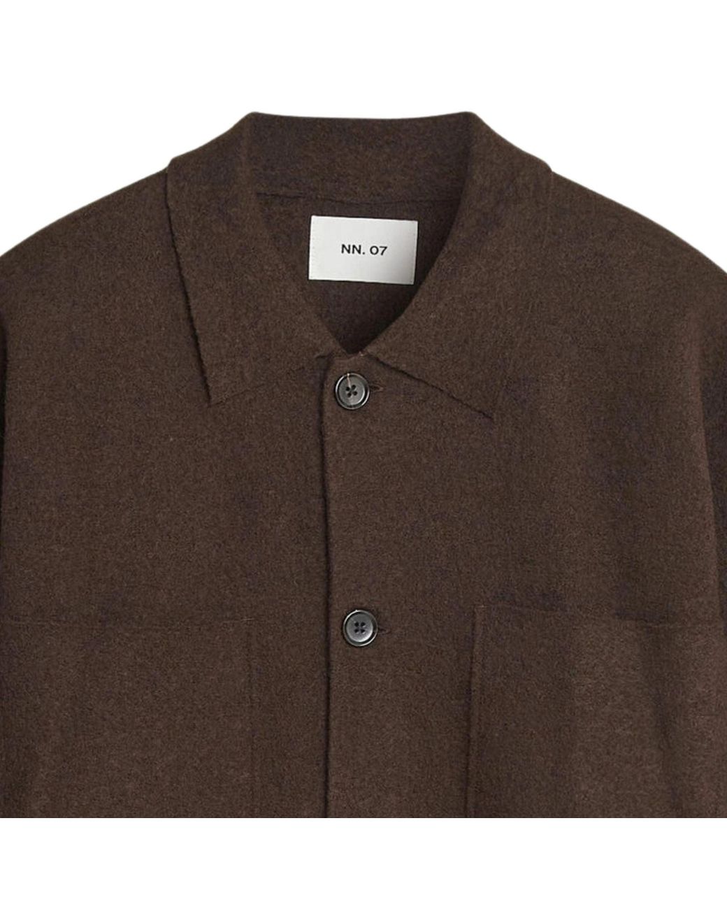 NN07 Brown Jonas Overshirt for men