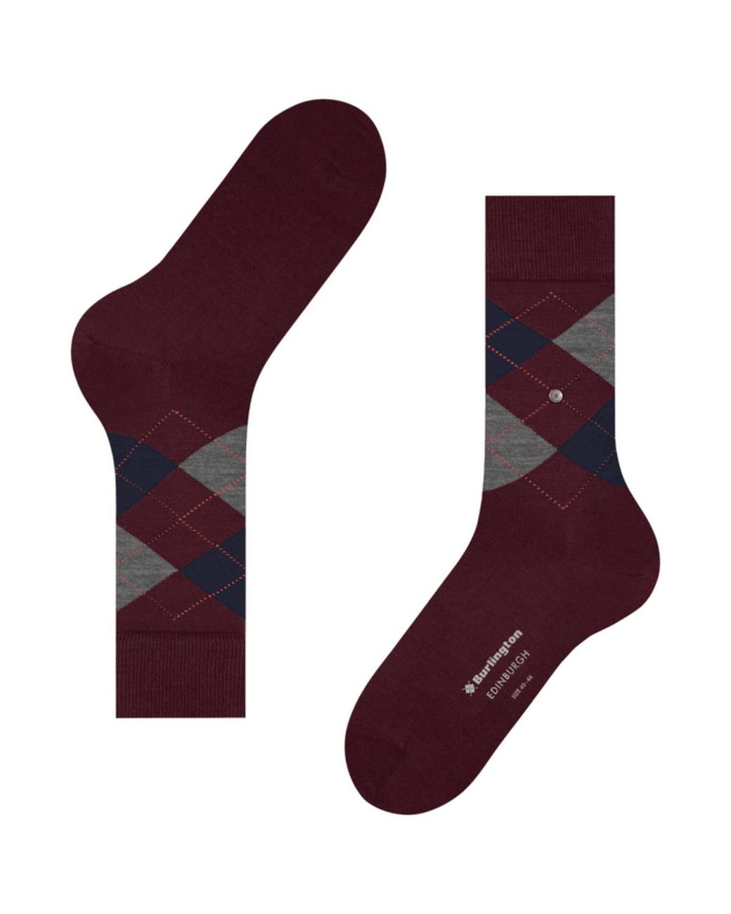 Burlington Purple Edinburgh Socks for men