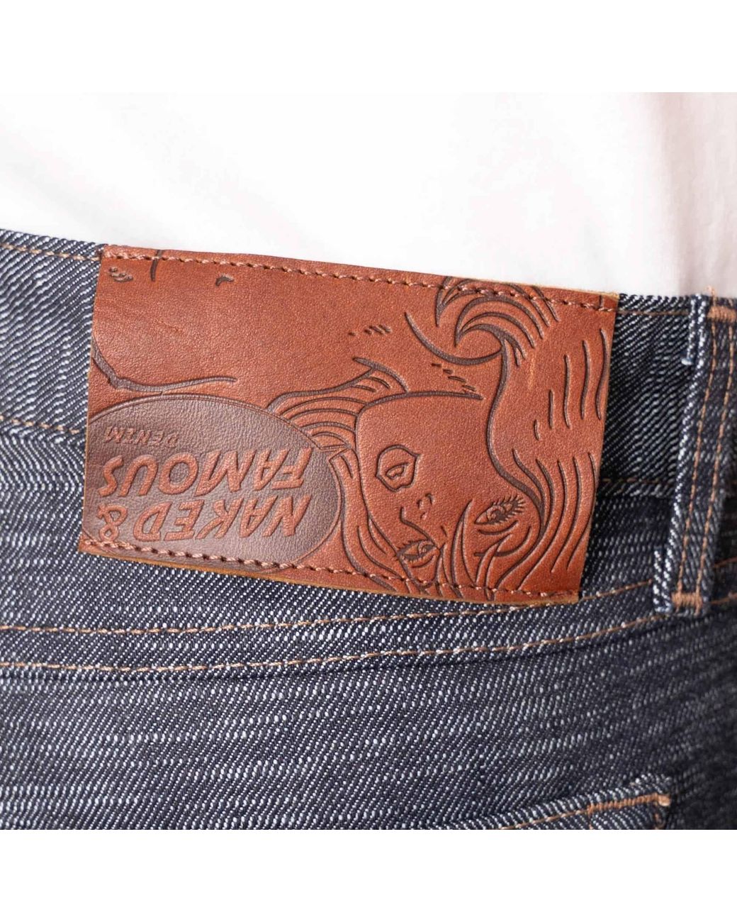 Naked & Famous Gray Weird Guy Revival Frankenstein Denim Jeans for men