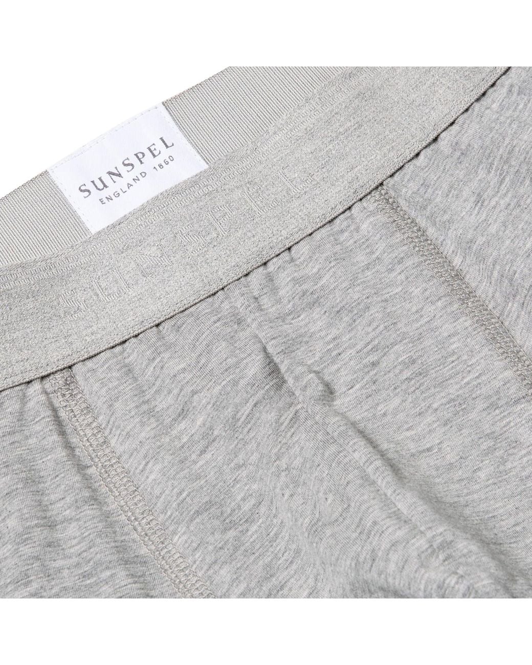 Sunspel White Stretch Cotton Boxer Briefs for men
