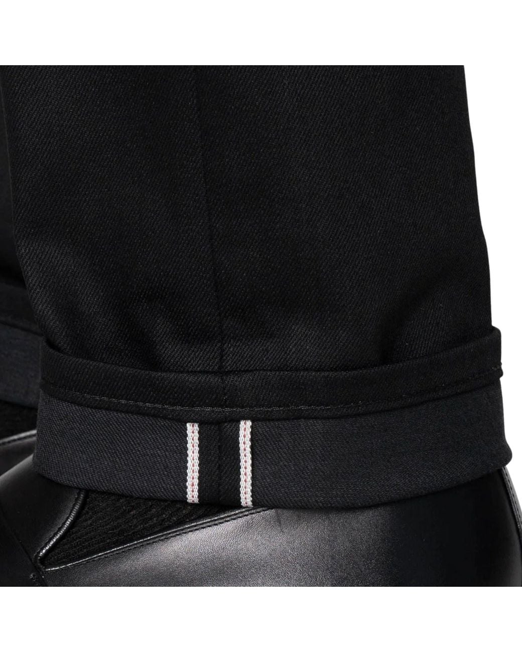 Naked & Famous Black Weird Guy Cobra Stretch Selvedge for men