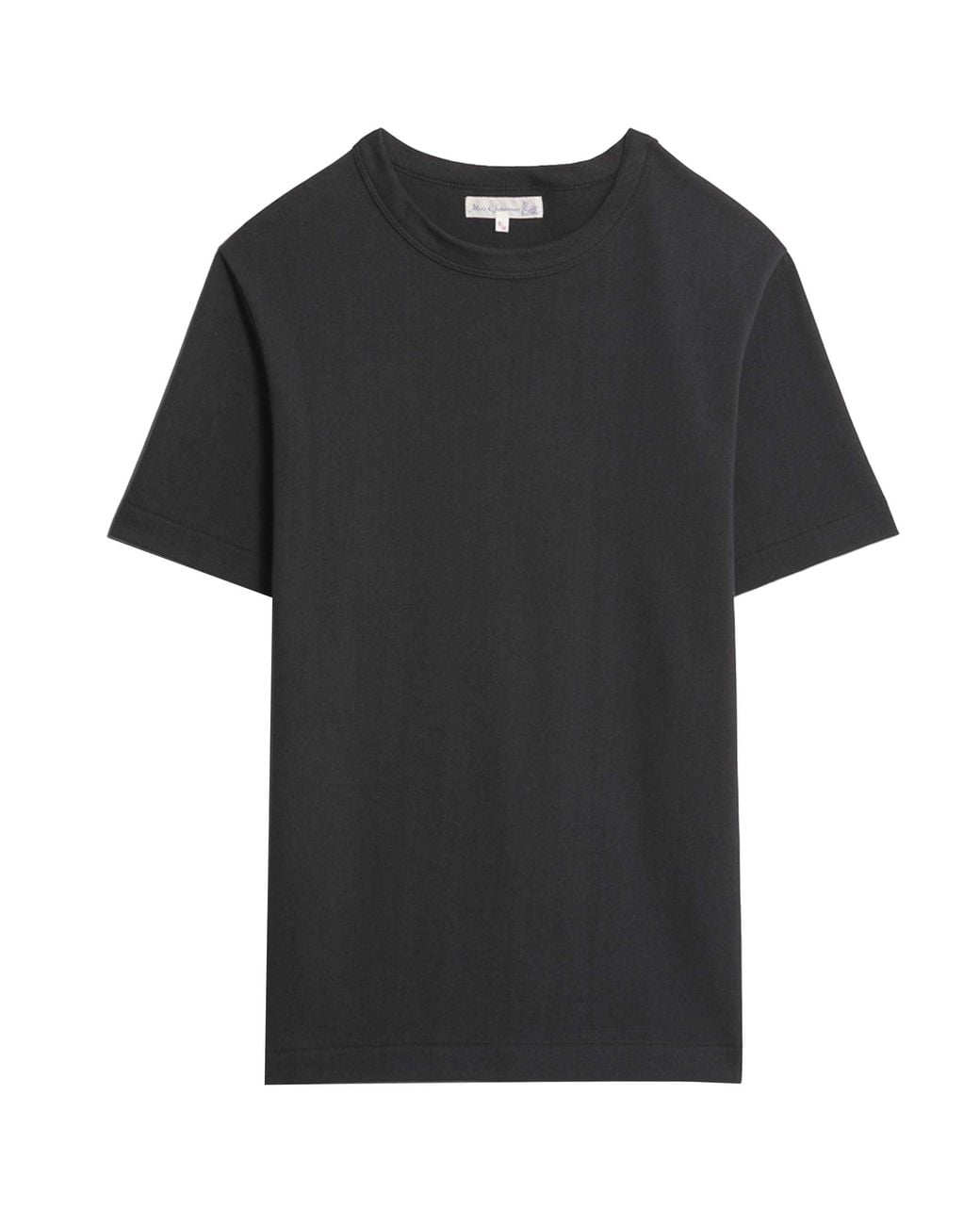 Merz B. Schwanen Black Loopwheeled T-Shirt for men
