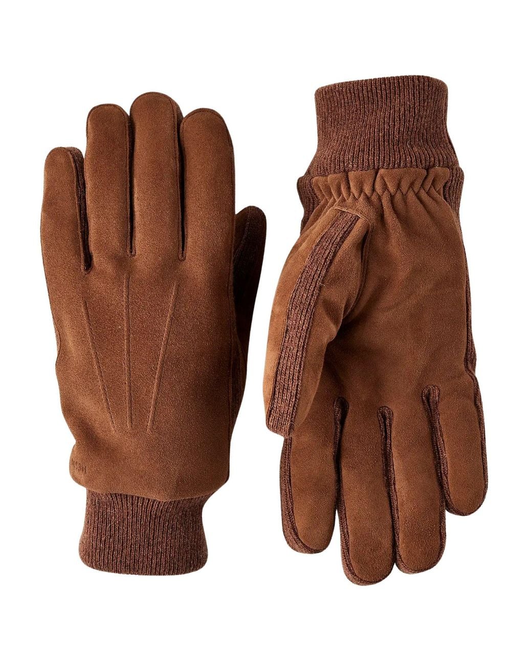 Hestra Brown Geoffrey Gloves for men