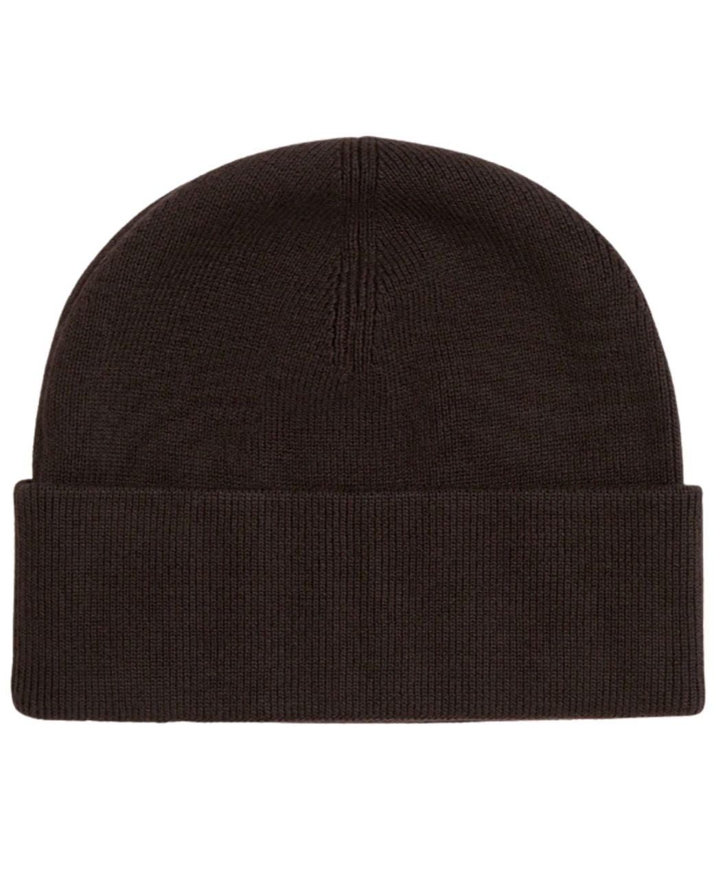 Fred Perry Black Classic Merino Wool Beanie for men