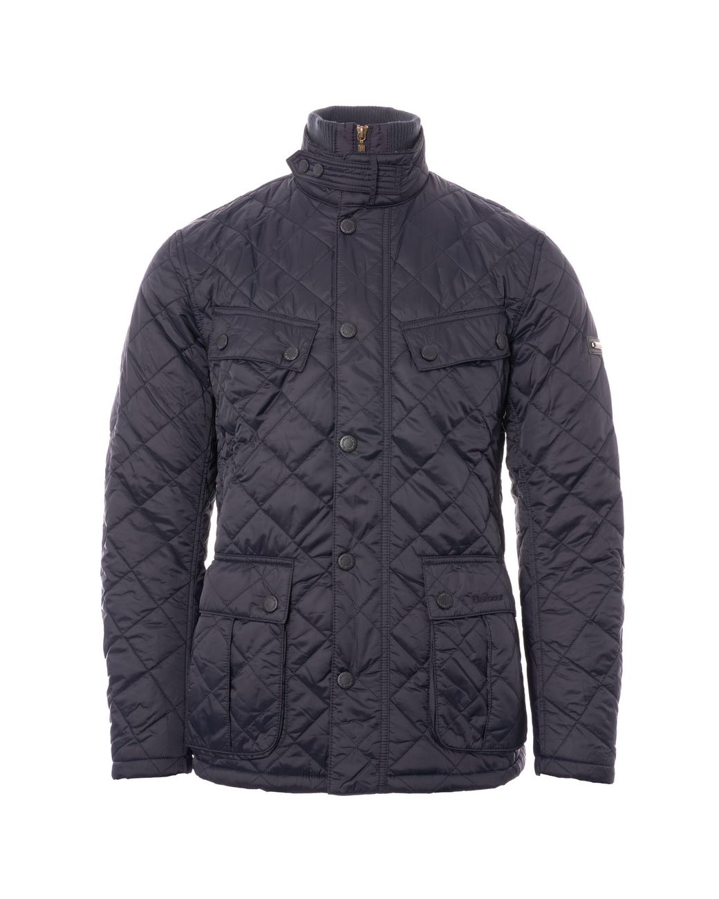 Barbour Windshield Tailored Fit Quilted Jacket Navy in Blue for Men