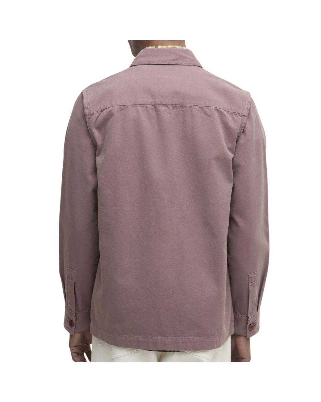 Barbour Purple Washed Overshirt for men