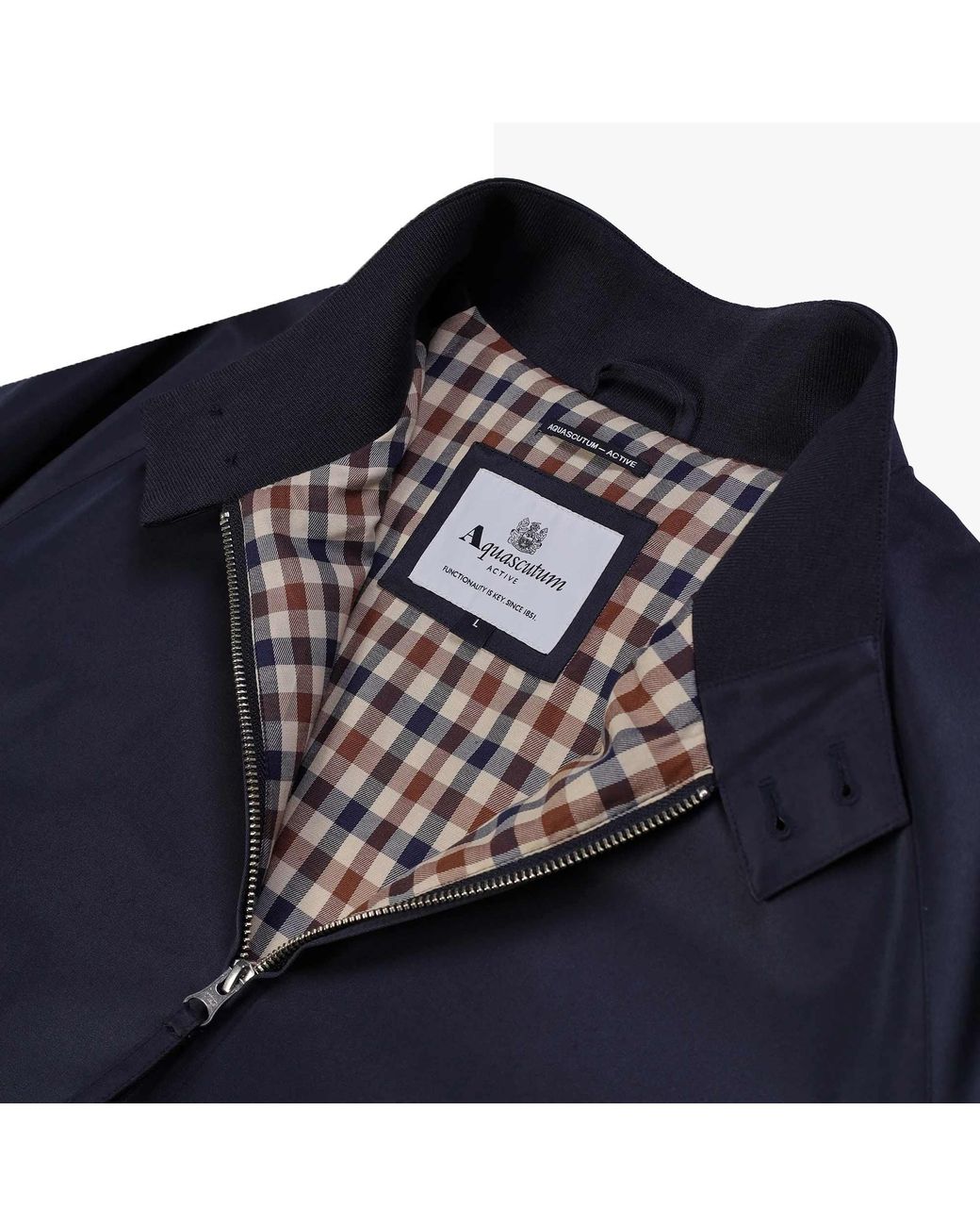 Aquascutum Blue Archival Harrington Jacket for men
