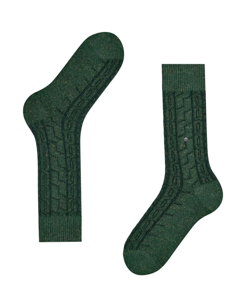 Burlington Green Tweed Socks for men