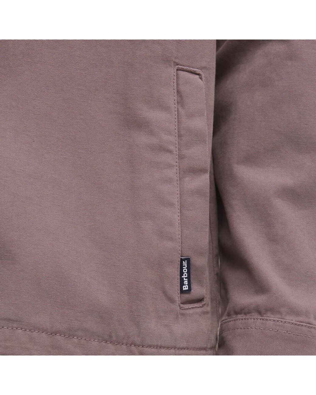 Barbour Purple Washed Overshirt for men